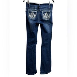MOY Ferreti Bootcut Jeans S Embroidered Pockets Y2K Mid Rise